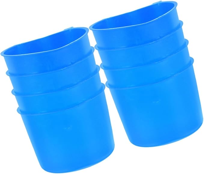 Abaodam 8pcs Bird Cage Cup Rabbit Feeding Bowl Cage Water Bowl for Birds Rabbits Small Pets
