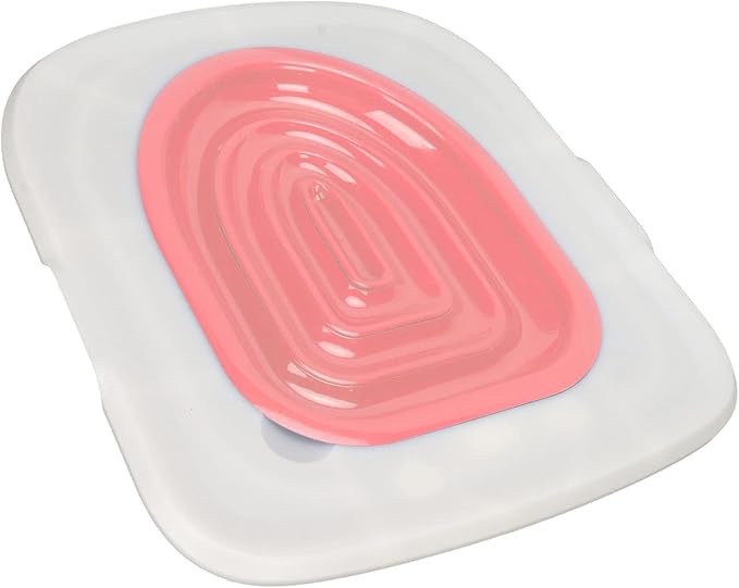 Cat Toilet Training Kit Universal Reusable Environmentally Friendly Cat Toilet Trainer for Pet Cleaning (White Tray, 1 Inner Support)