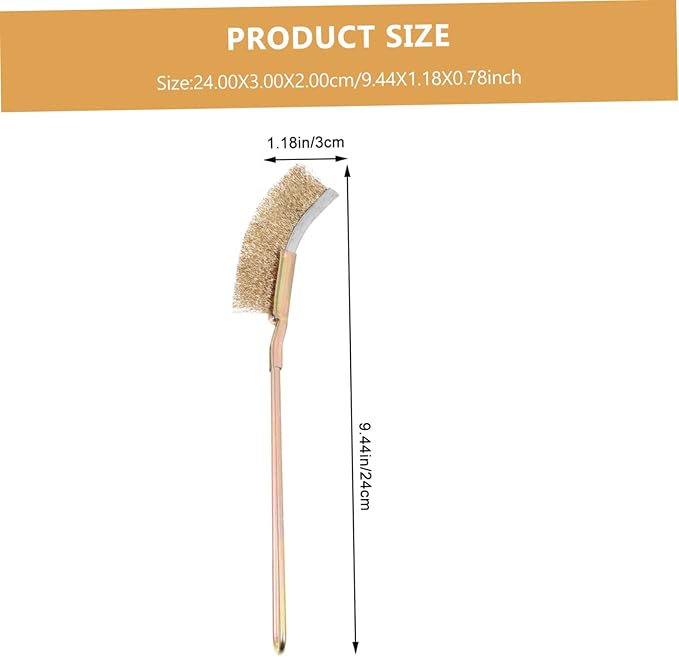 1set Bird Cage Cleaning Brush Handle and Wire Brush for Easy Cleaning of Bird Cages for Pet Owners