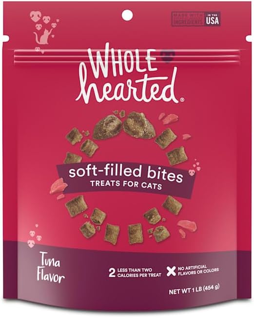 WholeHearted Tuna Flavor Soft-Filled Bites Cat Treats 16 oz.