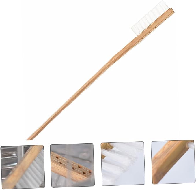 1pc Handle Bird Cage Cleaning Brush and Bristle Tool for Easy Removal of Bird Droppings for Parrot and Pet Cages