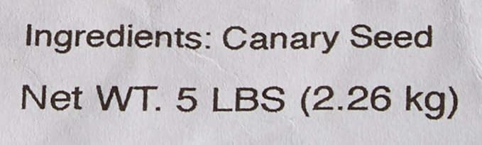 Schoen Farms Canary Seed ALPISTE (5 LBS)