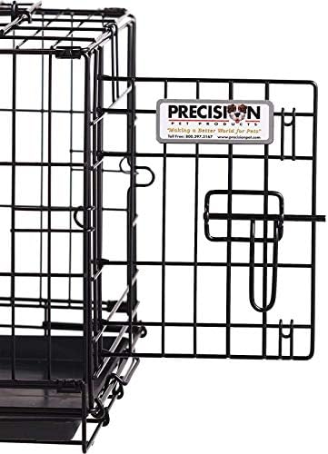 Precision Pet Products Two Door Great Crate Wire Dog Crate, 42 Inch, For Pets 70-90 lbs, With 5-Point Locking System