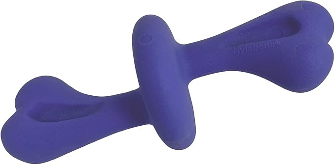Nylabone, Extremely Strong Chewing Effect, Interactive Chew Toy with Rolling Bone, Bacon Flavour, Large - for Dogs up to 23 kg