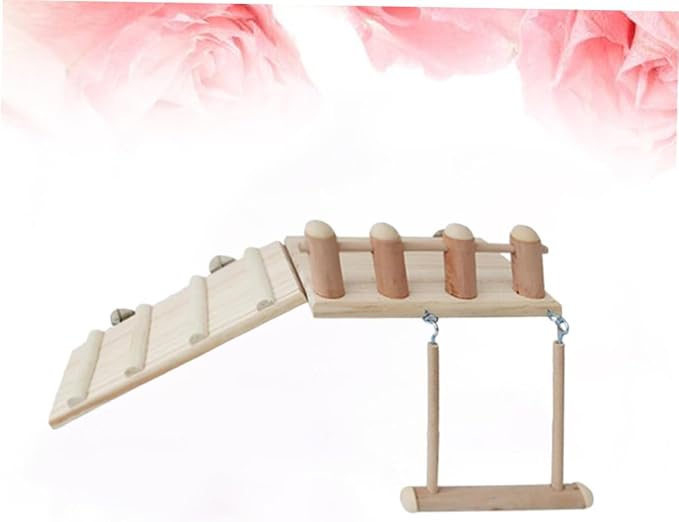 HANABASS Hamster Swing Ladder Set Interactive Toys for Small Pets Bird Cage Accessory Durable and Fun for Hamster Parrot