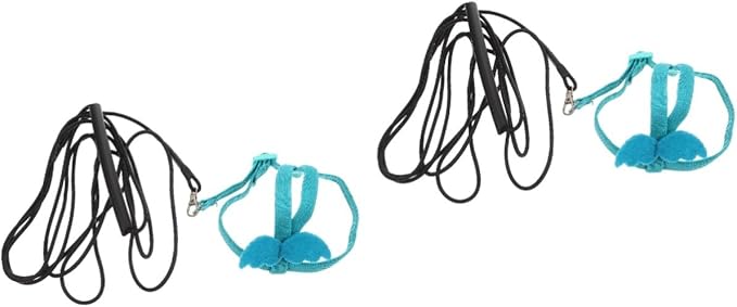 balacoo 2pcs Portable Parrot Wear-Resistant Bird Leash for Outdoor Flying and Training for Parrots Parakeets Chickens Bird Accessory for Safe Adventures