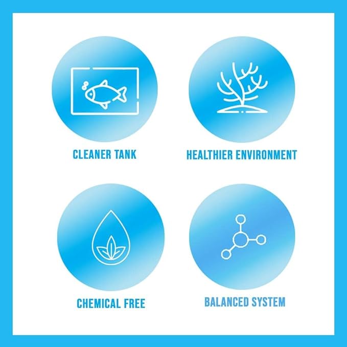MICROBE-LIFT Special Blend Aquarium Water Care Treatment, Cleaner & Clarifier for Fresh and Saltwater Fish Tanks, Reduces Maintenance & Helps with Aquarium Algae Control and Odor, 16 Ounces (SBH16)