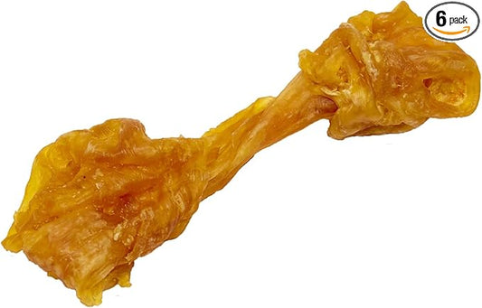 Ultra Chewy Turkey Tendon Knotted Bones for Dogs - Premium All-Natural, Hypoallergenic, Long-Lasting Dog Chew Treat, Easy to Digest - Ingredient Sourced from USA (3.5 Inch - 6 Pack)