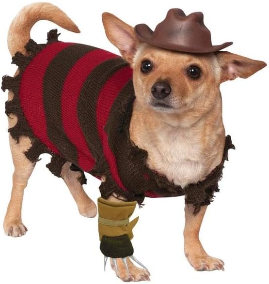 Rubies A Nightmare on Elm Street: Freddy Krueger Pet Costume for Dogs or Cats, Medium