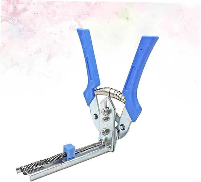 Pet Cage Fastening Clamp Pliers Manual Tool for Assembling Rabbit Bird and Quail Cages Blue Ergonomic Skid Handle for Comfortable Use