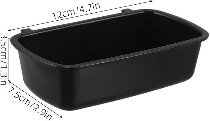 Happyyami 10-piece Small Animal Bowl Set, Plastic Hanging Food and Water Bowls, Accessories for Bird Cage, Hamster, Mice, Rat and Small Pets