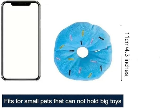 3Pcs Colorful Pet Toy Donut-Shape Squeaky Squeaker Puppy Dog Pet Cat Kitten Sound Chews Toy Sturdy and Practical Simple and Sophisticated Design, Dog Squeak Toys