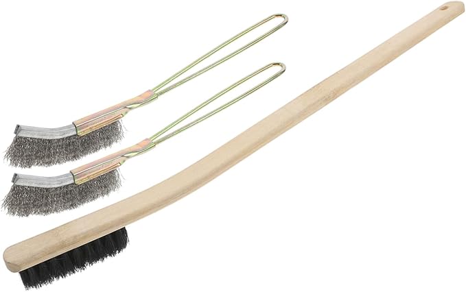 VANZACK 3pcs Bird Cage Cleaning Brush Soft Bristles for Gentle for Birdcages and Pet Cages Essential Bird Accessories for Easy Maintenance