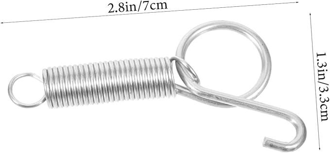 BESPORTBLE 10pcs Rabbit Cage Door Spring Hooks Fixed Hook for Cage Door Multi-Functional
