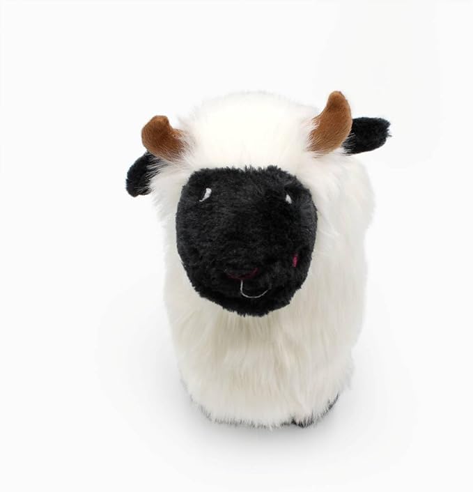 ZippyPaws Wooliez Dog Plush Toy - Interactive Pet Toys, Indestructible Plush Dog Toys, Fun Dog Toys, Lettie The Lamb