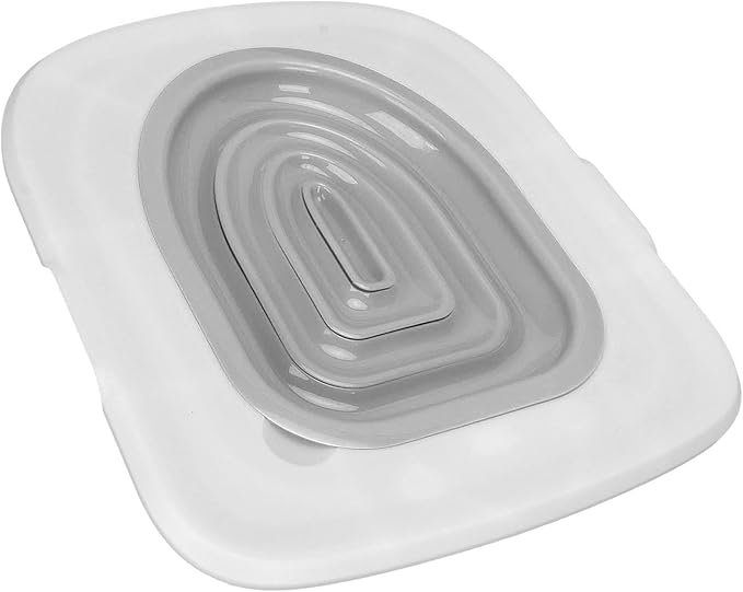 Cat Toilet Training Kit Universal Reusable Environmentally Friendly Cat Toilet Trainer for Pet Cleaning (Gray)