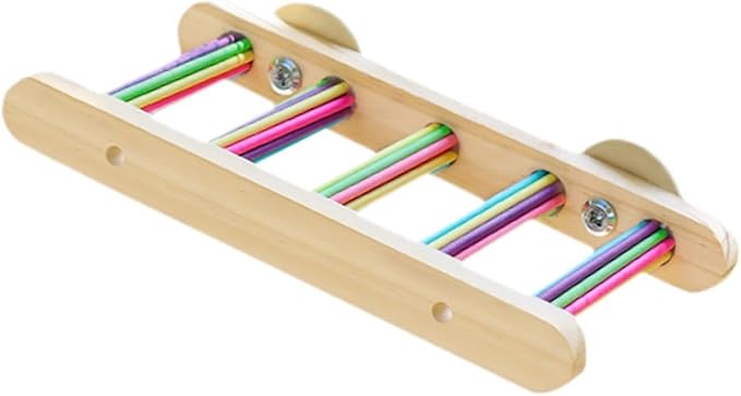Bird Ladder Bridge Bird Cage Accessories Play Toy Funny Chewing Climbing Toy Interactive for Small Animal Finches Conures