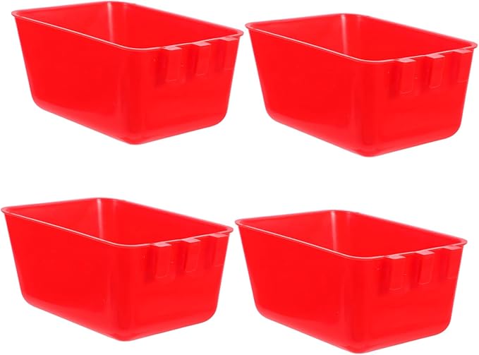KESYOO 4pcs Cage Cup Feeders Hanging Bird Cage Feeder Bowl Robust Construction Pet Water Cup Rabbit Feeding Dishes Parrot Rooster Water Bowl