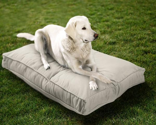 Sunbrella Indoor/Outdoor Double Sided Dog Bed - Easy to Clean & Machine Washable
