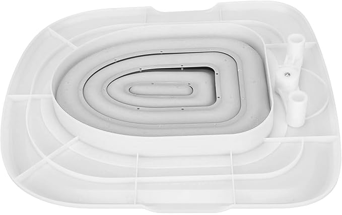 Cat Toilet Training Kit,Universal Reusable Cat Toilet Trainer for Pet Cleaning,Train Your Cat to Use The Toilet (White Tray, 1 Gray Inner Support)