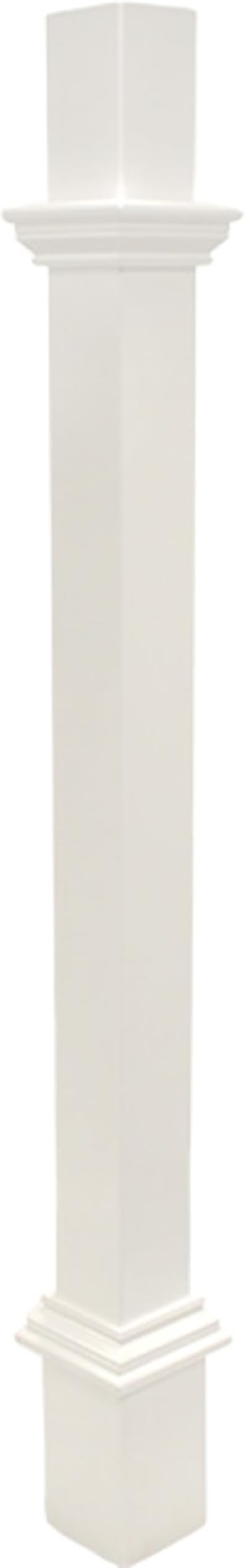 Camellia Bird Feeder with Decorative Mounting Post – Verdigris Roof, 2-Quart Capacity, White PVC Feeder & Vinyl Post with Ground Anchor for Garden, Yard & Backyard Birding