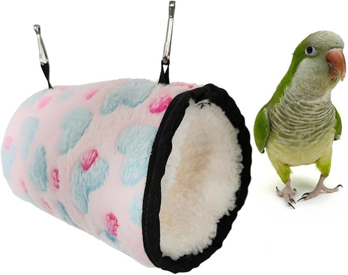 jojofuny Hamster Hanging Hammock Nest Plush Sleeping Bed 17X10Cm Warm Pet Hanging Bed for Small Animals Parrot Bird Cage Accessory Random Color Random Color