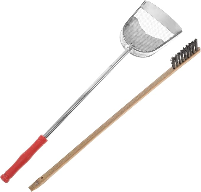 Milisten 2pcs Parrot Cage Cleaning Kit Brush and Shovel Bird Cage Maintenance Easy to Use Accessories for Healthier Pet Environment