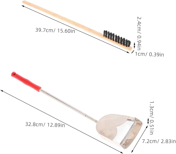 BESPORTBLE 2pcs Bird Cage Cleaning Brush Set Small Cleaning Brush Droppings Shovel for Efficient Bird Cage Maintenance for Small Animal Cages Household Cleaning Tools