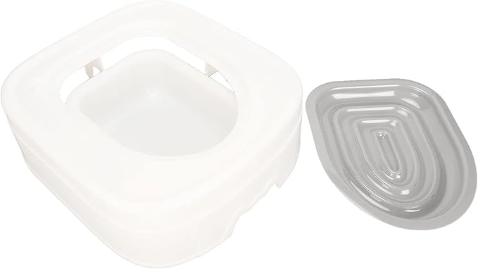 Cat Toilet Training Kit EcoFriendly Safe Toilet Trainer System for Healthier Cats with Recesses for Easy Cleaning for Cat Supplies (Gray)