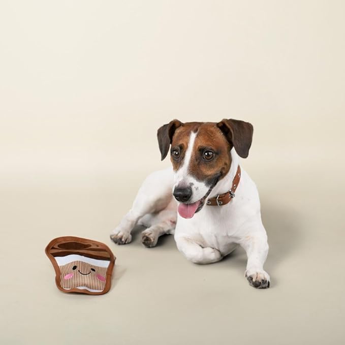 Fringe Studio Squeaker Pet Toy, Coffee (729006)