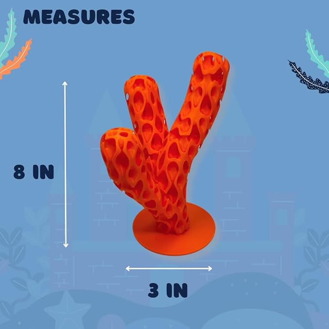 Chatelet REEFSHAPE Aquatic Branch Haven – Vertical Reef Shelter with 3-Limb Branch Design, Aquarium Safe Structure for Fish, Shrimp, Microorganisms, & Aquatic Pets (Black)