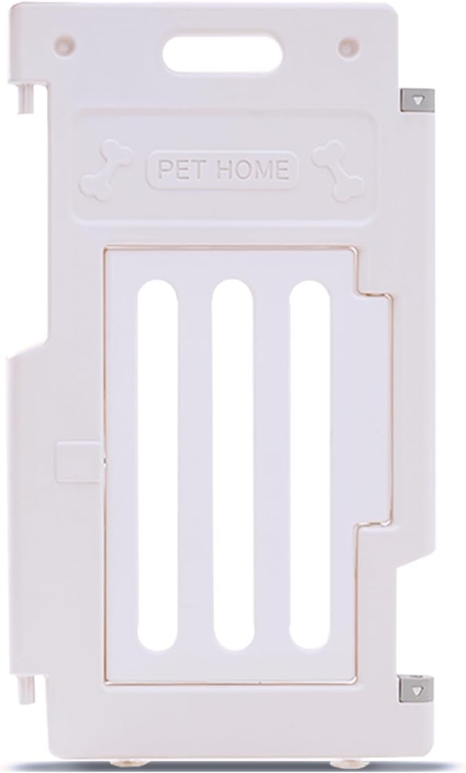Dog Playpen, DIY Shape Combination Puppy Pen,25.5” H Fence Gate,Non-Slip & Secure Pet Gate, Easy to Assemble（Small Door