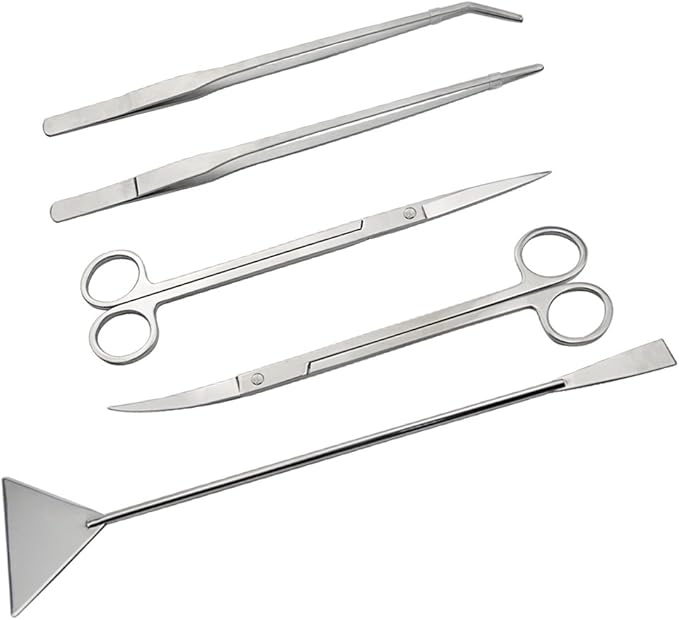 Stainless Steel Aquarium Tank Aquatic Plant Tools Sets (5 in 1)