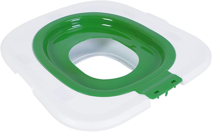 Gray Reusable Cat Toilet Training Kit with Removable Urinal for Pet Litter Box System and Home Bathroom (Green)