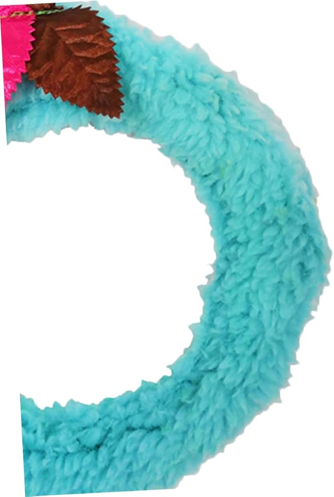 COLLBATH Bird Cage Toys Parrot Perch Toy Pet Ring Soft Plush Bird Swing for Conures Cage Decor