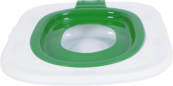 Gray Reusable Cat Toilet Training Kit with Removable Urinal for Pet Litter Box System and Home Bathroom (Green)