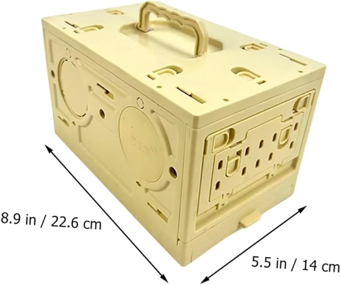 Sosoport Portable Bird Cage Multifunctional Pet Cage for Animals Convenient Travel Carrier for Birds and Pets Lightweight Plastic Design Light