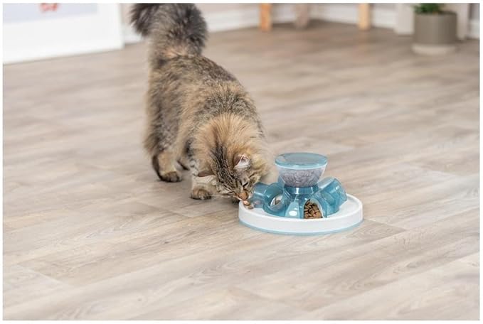 TRIXIE Tunnel Slow Feeder for Cats and Dogs, Interactive Cat Toy, Pet Food Dispenser, Treat Dispenser