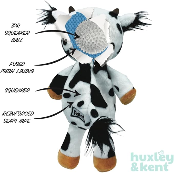 Huxley & Kent Slappies for Dogs | Betty Bunny (Small) | Squeak & Shake Dog Toy | No Stuff Squeaky Toy, TPR Ball in Head | Simulates Hunting Nature for Dogs