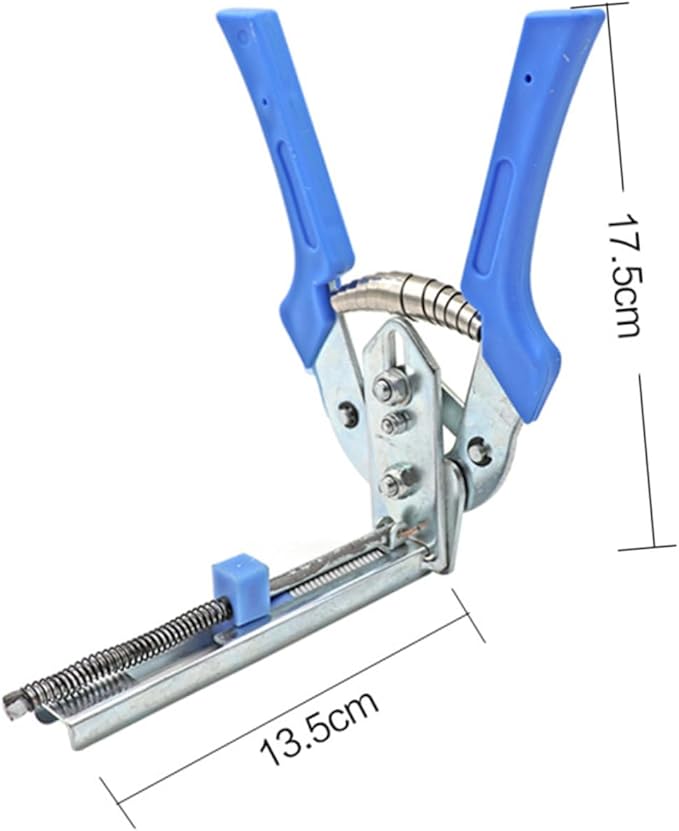 Pet Cage Fastening Clamp Pliers Manual Tool for Assembling Rabbit Bird and Quail Cages Blue Ergonomic Skid Handle for Comfortable Use