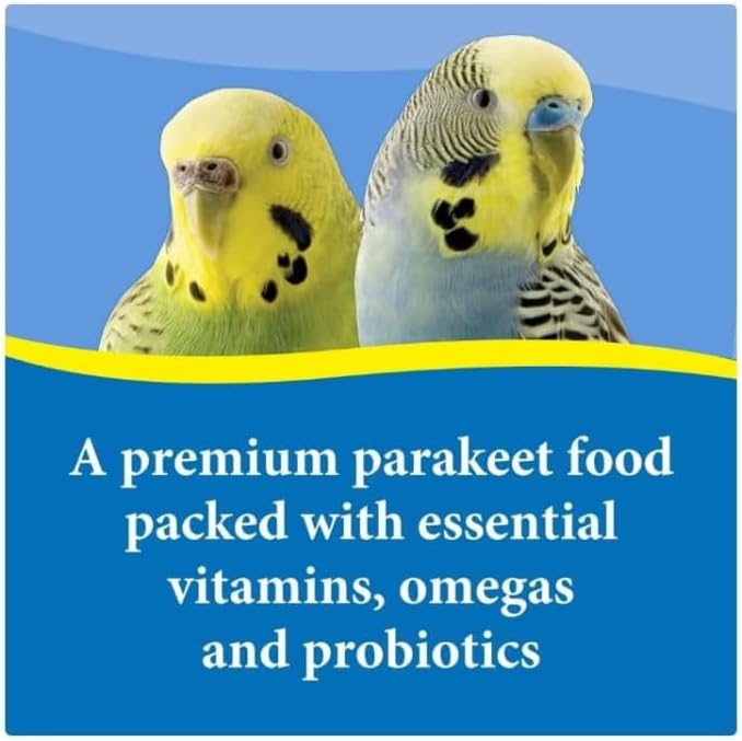 3–D Pet Products Premium Parakeet Bird Food, with Probiotics – 7.5 Lb. Zipper Seal Bag, for Daily Feeding.