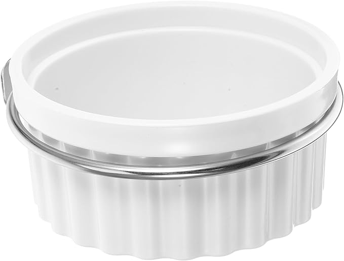 Parrot Food and Water Bowl for Bird Cage Stainless Steel Small Bird Cage Bowl with Hanging Hook Accessory for Parakeets and Cockatiels
