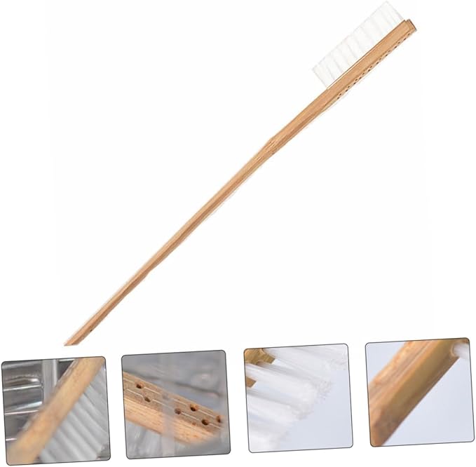 Garneck 1pc Long Handle Birdcage Brush Nest Cleaning Scraper Bird Droppings Brush Cage Cleaning Supplies