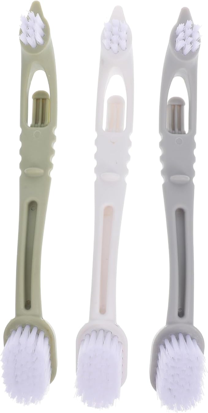 POPETPOP Pet Cage Cleaning Brush Set 3pcs Bird Cage Brush Soft Bristles Small Pet Bird Poop