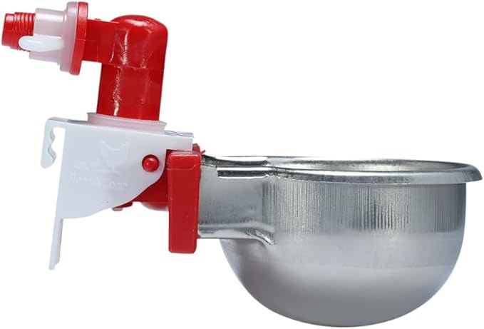 Rac Paws by RentACoop DIY Auto-Fill Metal Cup Waterer Kit - Great for Small Animals, Pets, Bunnies, Ferret, Chickens, Hamsters, Guinea Pigs, Rabbits, Chinchillas, Mice, Rats - 2 Pack
