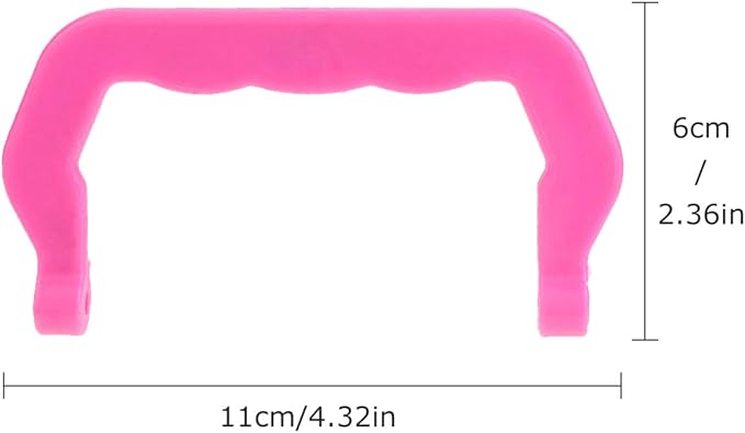 HANABASS 10pcs Plastic Bird Cage Handle Set Portable Detachable Durable Pet Cage Handles for Easy Carrying Replacement for Animal Safe and Practical Design Pink
