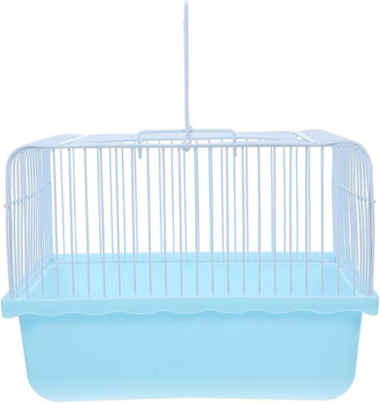 Balacoo Lightweight Portable Bird Transport Cage for Lovebirds and Small Animals Travel Friendly Birdcage for Parakeets and Cockatiels Easy to Clean and Convenient for Home Use