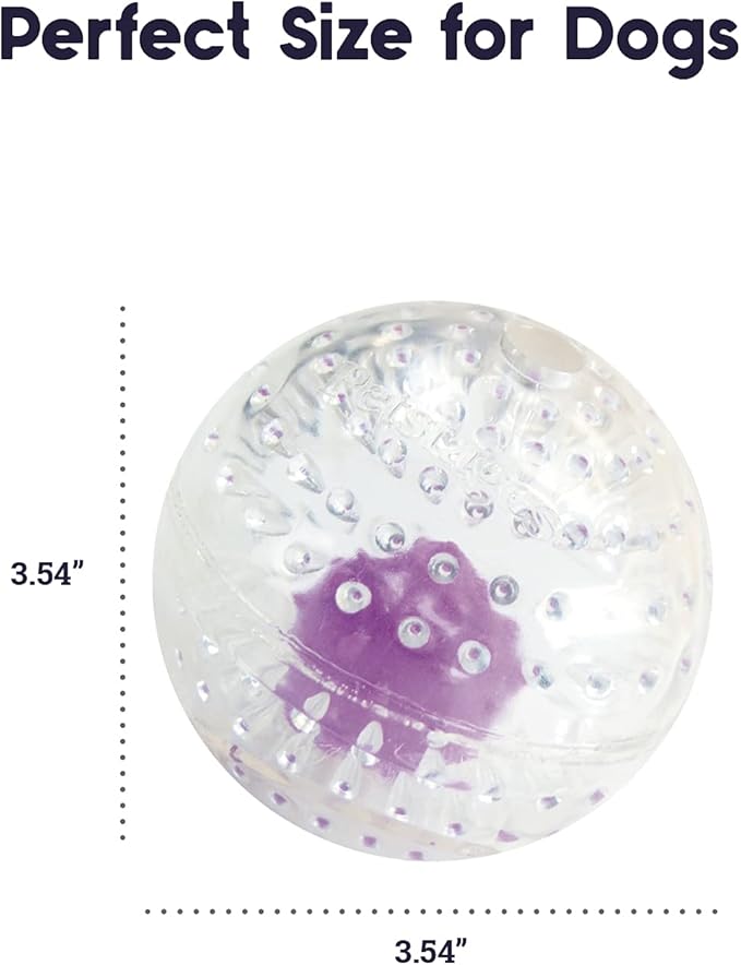 Petstages Nubbiez Treat and Squeak Ball Dog Toy