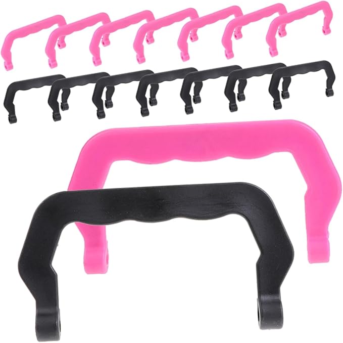 GALPADA 20pcs Portable Plastic Birdcage Handles Hamster Cages Lightweight Easy to Install Black Colors for Pets