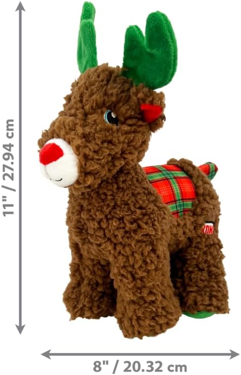 KONG Holiday Sherps Reindeer Plush Soft Indoor Dog Toy